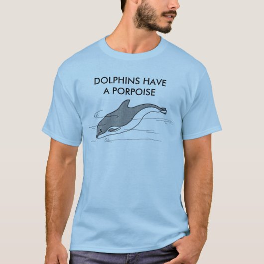 DOLPHINS HEEFT EEN PORPOISJE T-SHIRT (Voorkant)