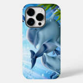 Dolphins Hoesje-Mate iPhone case (Achterkant)