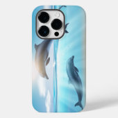 Dolphins Hoesje-Mate iPhone case (Achterkant)