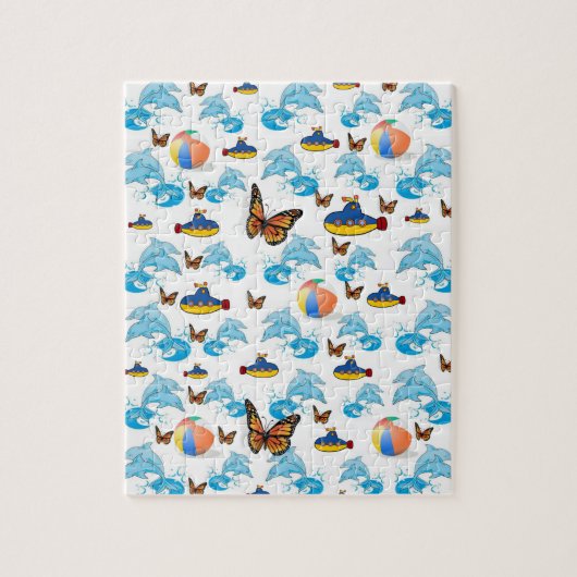 Dolphins Jigzaag Puzzle Legpuzzel (Verticaal)