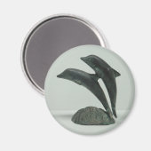 DOLPHINS-magneet - rond Magneet (Voorkant / Achterkant)