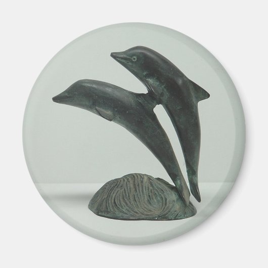 DOLPHINS-magneet - rond Magneet (Voorkant)