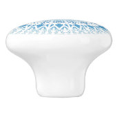 Dolphins Mandala Blue White Nautical Keramische Knop (Zijkant)