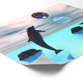 Dolphins Night Poster (Hoek)