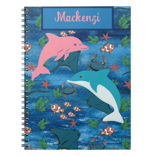 Dolphins Ocean Life Notitieboek (Voorkant)