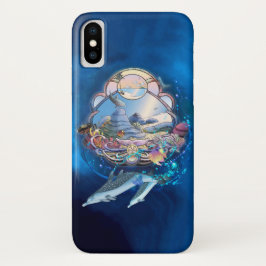 DOLPHINS ONDER DE BEACH PARTIJ iPhone 16 HOESJE