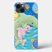 Dolphins Play Case-Mate iPhone Case (Achterkant)