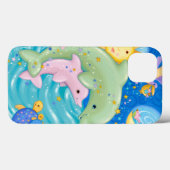 Dolphins Play Case-Mate iPhone Case (Achterkant (horizontaal))