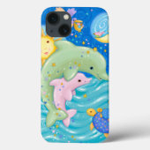 Dolphins Play Case-Mate iPhone Case (Achterkant)