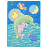 Dolphins Play Klembord (Achterkant)