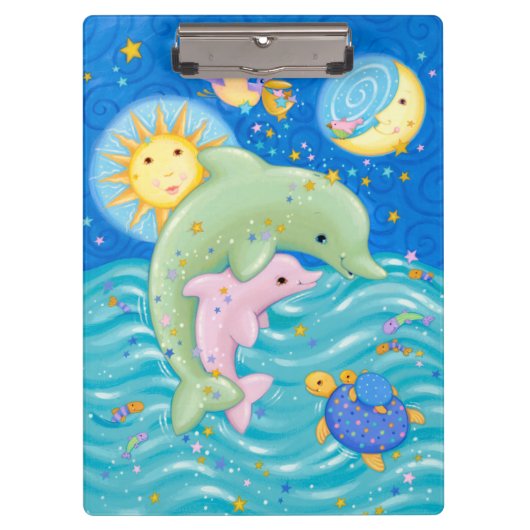 Dolphins Play Klembord (Voorkant)