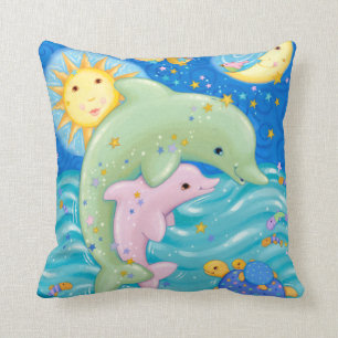 Dolphins Play Kussen