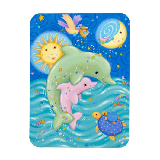 Dolphins Play Magneet (Verticaal)