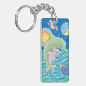 Dolphins Play Sleutelhanger (Voorkant Links)
