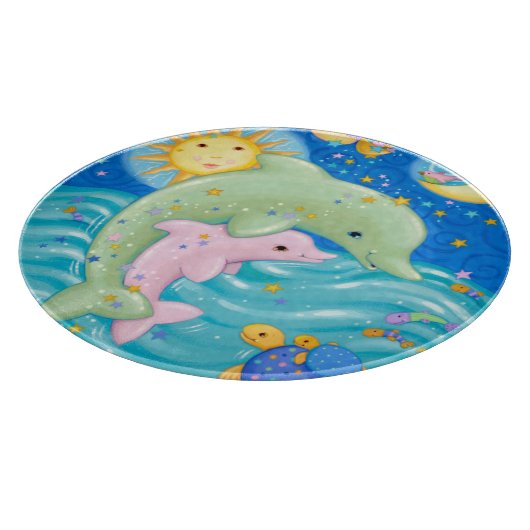 Dolphins Play Snijplank (Hoek)