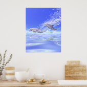 Dolphins Racing Poster (Keuken)