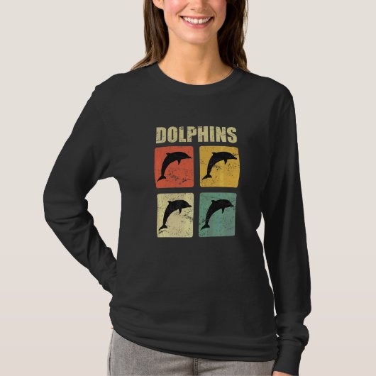 Dolphins Retro T-shirt (Voorkant)