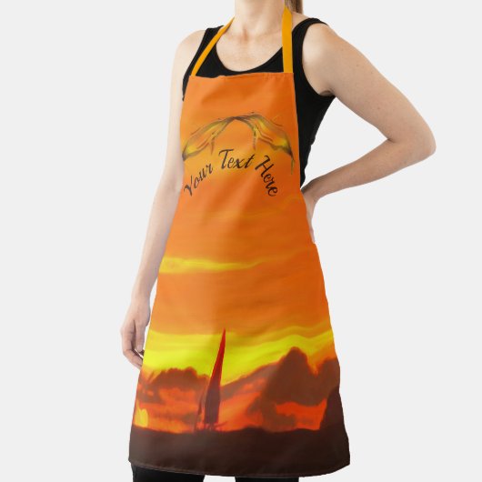 Dolphins Sailboat Sunset 1300 Schort (Insitu)