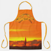 Dolphins Sailboat Sunset 1300 Schort (Voorkant)