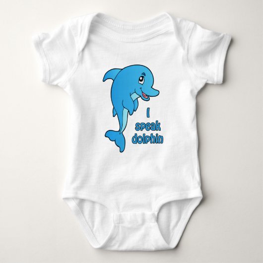Dolphins spreken over Dolphin baby's Roze Creeper Romper (Voorkant)