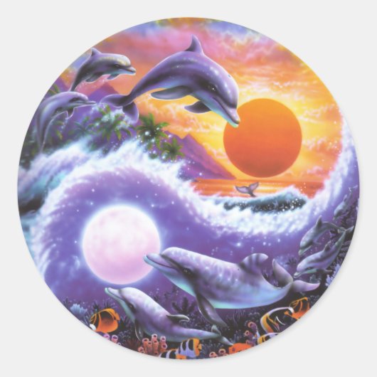 Dolphins Sticker (Voorkant)