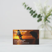 Dolphins Symphony op Sunset Visitekaartje (Staand voorkant)