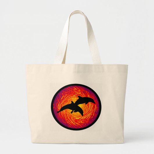 DOLPHINS VAN MAUI GROTE TOTE BAG (Voorkant)