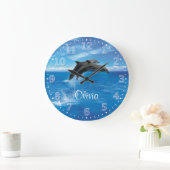 Dolphins  wandklok (Huis)