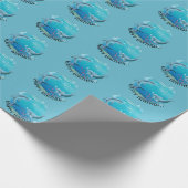 Dolphins World Birthday Cadeaupapier (Hoek)