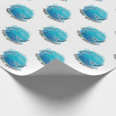 Dolphins World Birthday Cadeaupapier (Hoek)