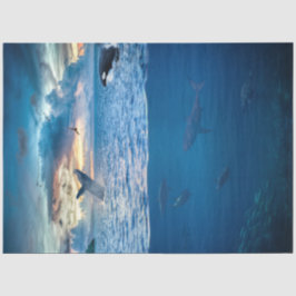 Dolphins Zee Ocean Decoupage Tissue Paper Tissuepapier