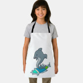 Dolpin als Surfer met Surfboard Schort (Insitu)