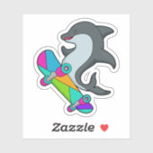 Dolpin as Skater with Skateboard Sticker (Vel)