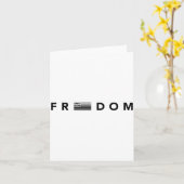 Dom American Flag Christ Is King Design Kaart (Gele Bloem)