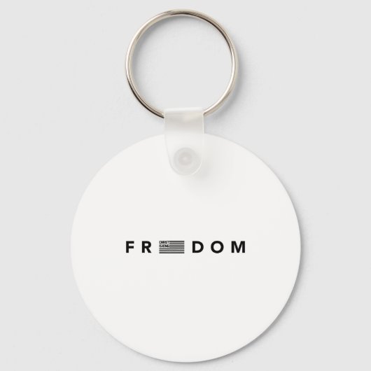 Dom American Flag Christ Is King Design  Sleutelhanger (Voorkant)