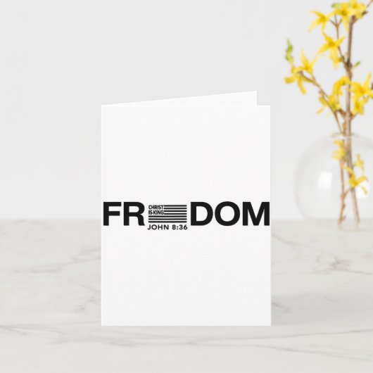 Dom American Flag Christ Is King  Kaart (Gele Bloem)