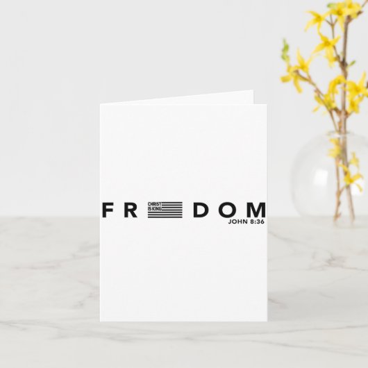 Dom American Flag Christ Is King Sets You Design Kaart (Gele Bloem)