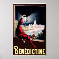DOM BENEDICTINE French Herbal Liqueur Cappiello