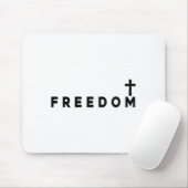 Dom Christian Cross Patriotic  Muismat (Met muis)