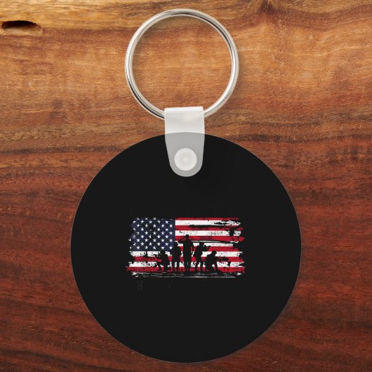 Dom Isn't Thank You Veterans Day Military Usa Flag Sleutelhanger (Voorkant)