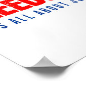 Dom, It's All About Jesus Christian Patriot  Poster (Hoek)