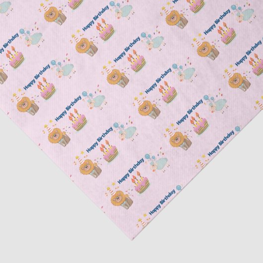 Dom, leeuw, schapen en ballonnen tissuepapier (Detail)