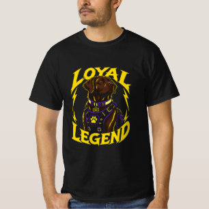 DOM Loyale Legende Hond Kunst T-shirt