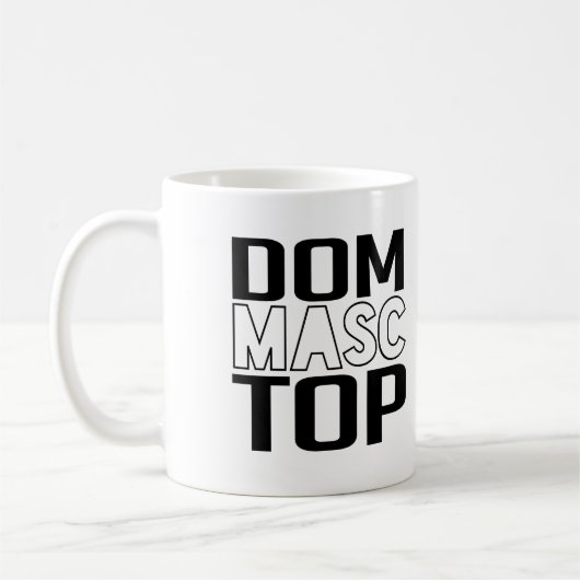 Dom masc top koffiemok (Links)