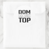 Dom masc top ronde sticker (Tas)