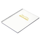 DoM - Notebook of the Motivated (White) Notitieboek (Linkerzijde)