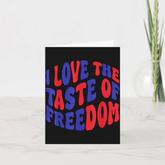 Dom smaakt goed Leuk Stel Passend 4 juli Kaart (Voorkant)