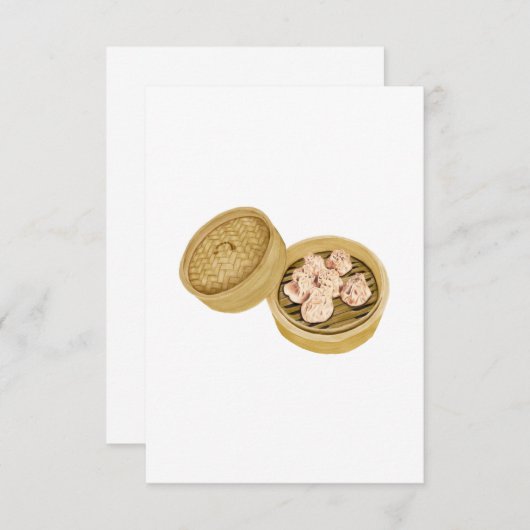 Dom Som | Shumai | 烧 麦 Bedankkaart (Voorkant / Achterkant)