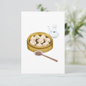 Dom Som | XiaoLongBao | 小 笼 包 Bedankkaart (Staand voorkant)