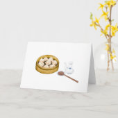 Dom Som| XiaoLongBao| 小 笼 包 Kaart (Gele Bloem)